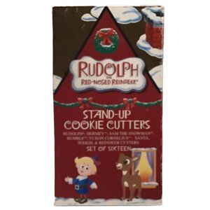 Rudolph The Red Nosed Reindeer Stand Up Cookie 3D Cutters Christmas Set Of 16